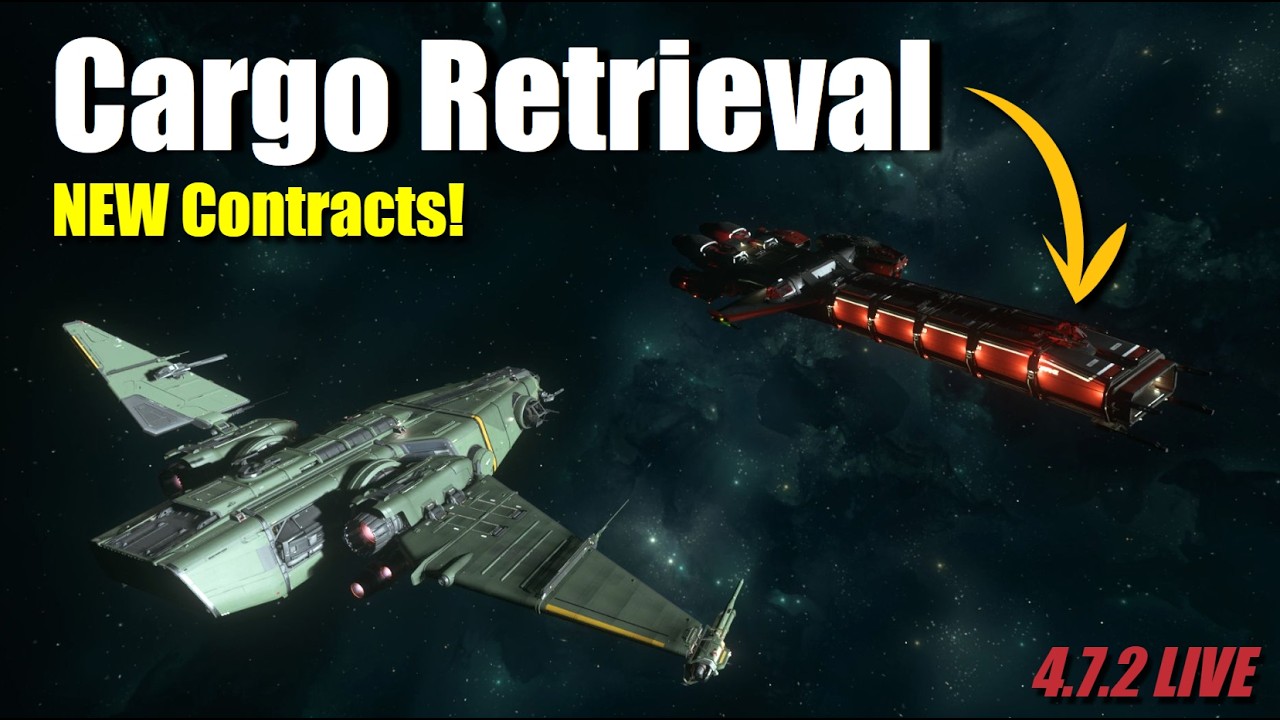 Completing NEW Cargo Retrieval Contracts in Stanton - Star Citizen Gameplay in 4K