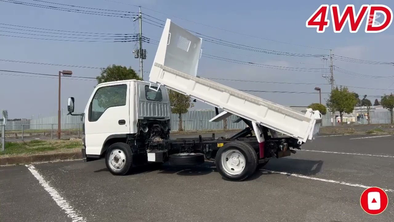 いすゞエルフ4WD低床強化ダンプ2トンダンプ