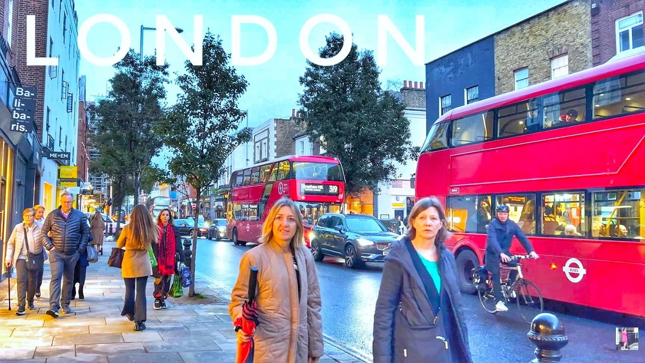 London - City Tour | Walking the Posh Streets of Central London in the Evening [4K HDR]
