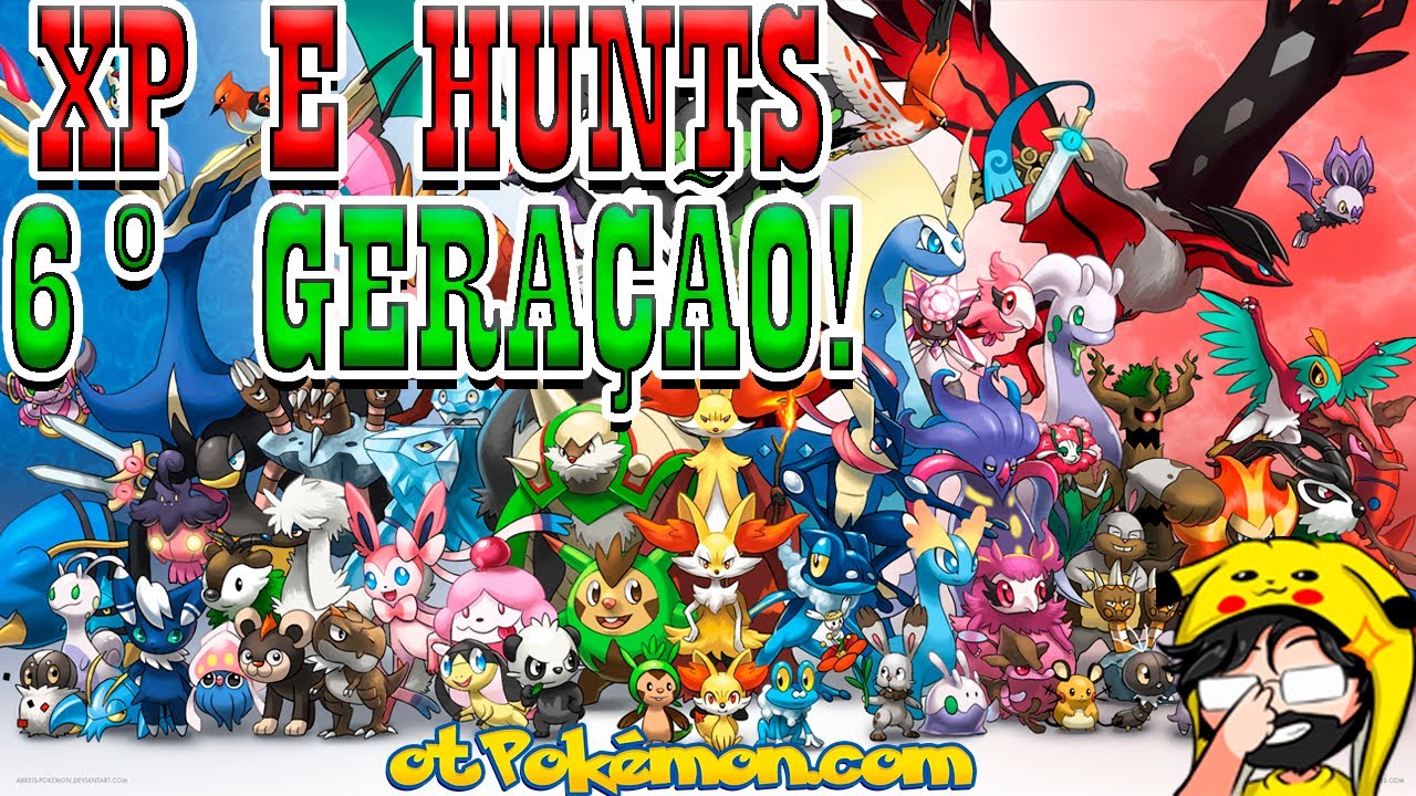 OTPokemon - Analisando Hunts e XP da 6° geração