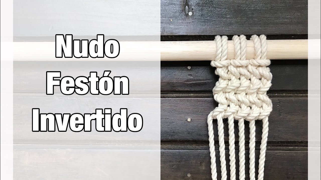 Tutorial nudo festón invertido / Reverse double half hitch knot
