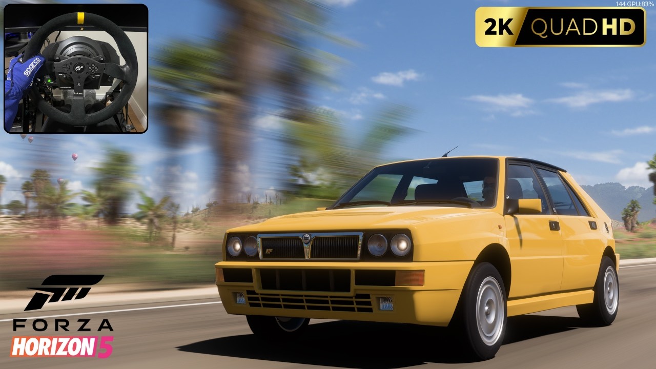 Lancia Delta - Forza Horizon 5 | Thrustmaster T300 RS & Shifter (NO BRAÇO - SEM ASSISTÊNCIAS)