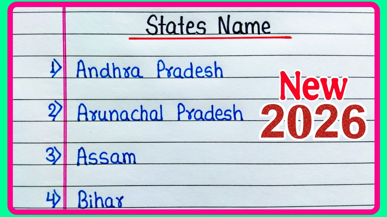 28 States name of India | State name | Indian states name | How many states are there in India 2026