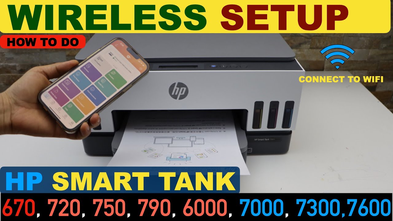 Настройка беспроводной сети HP Smart Tank 670, 720, 750, 790, 6000, 7000, 7300, 7600 | Подключени...