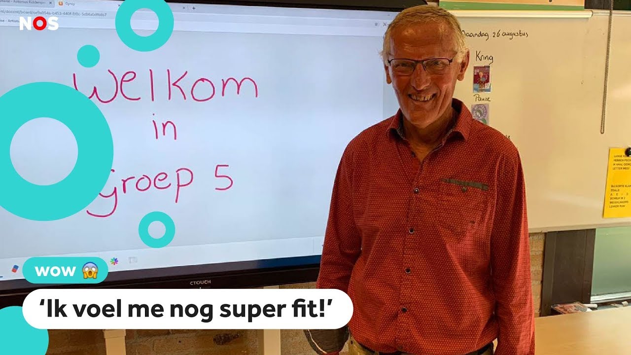 Meester Jan is 75 jaar en geeft nog steeds les