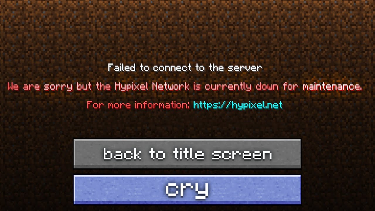 That Time Hypixel Died..