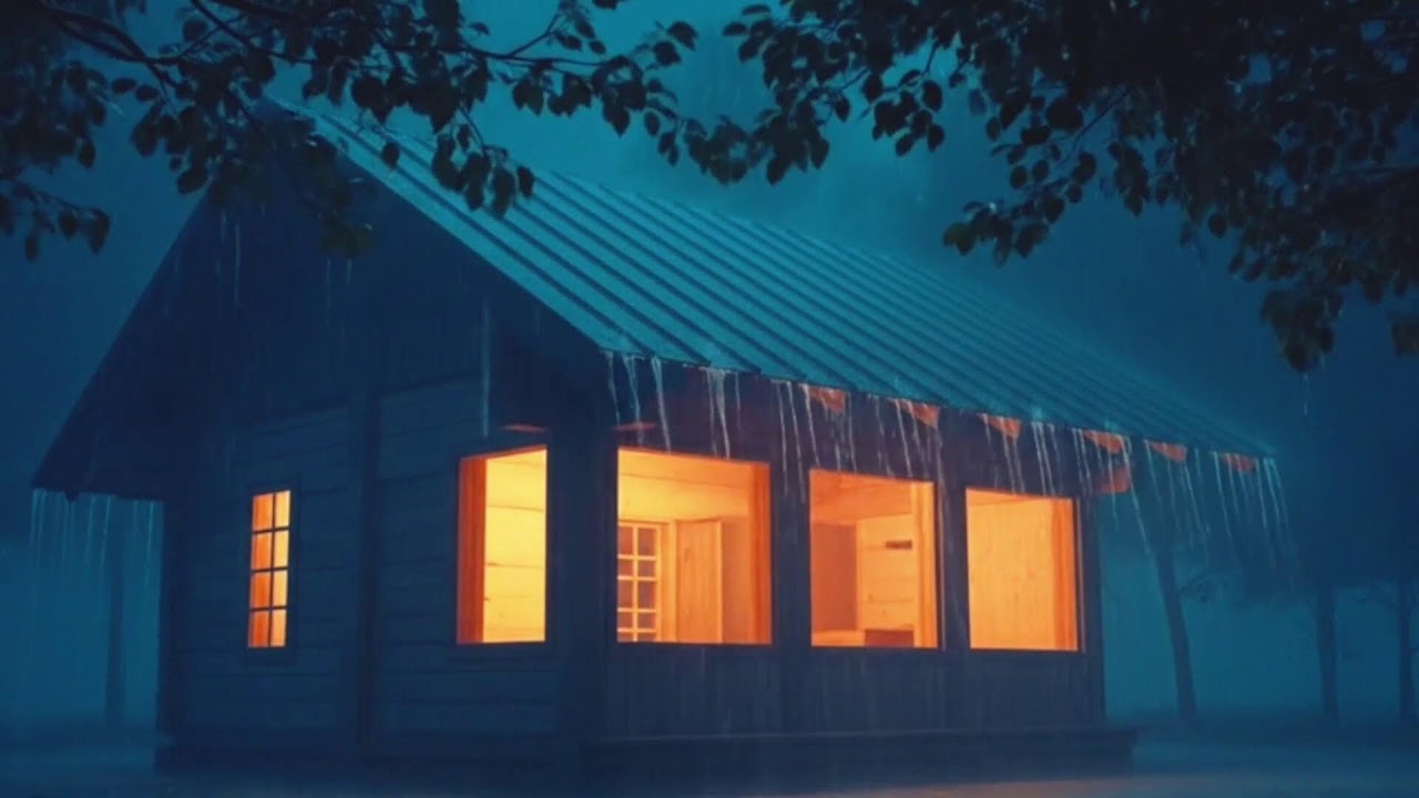 Dark Night Rain & Thunder Ambience | 24/7 Live Sleep Sounds | HEAVY RAIN | RAIN SOUND FOR SLEEP