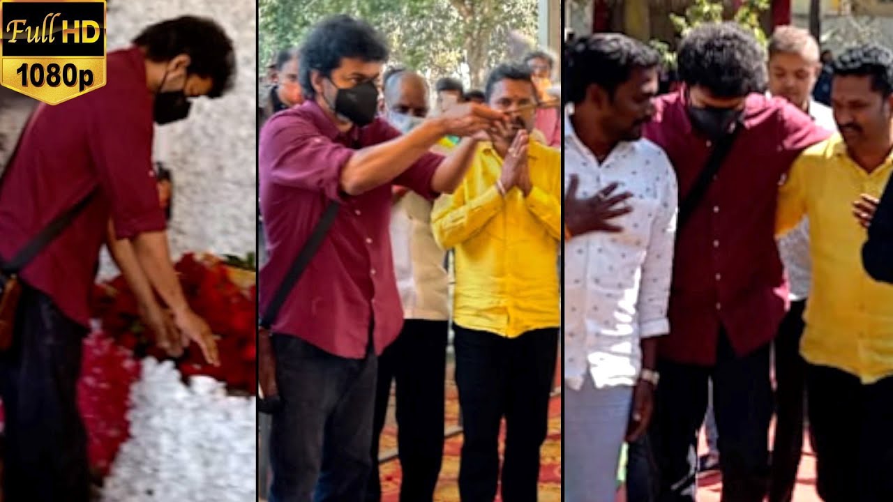 FULL VIDEO : Punith Rajkumar-க்கு இறுதி மரியாதை செலுத்திய Thalapathy Vijay | Puneeth Rajkumar