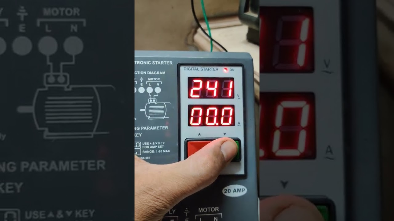 5 HP single phase starter setting kaise kare / how to set single phase starter VENEX SHREEJI AKASH