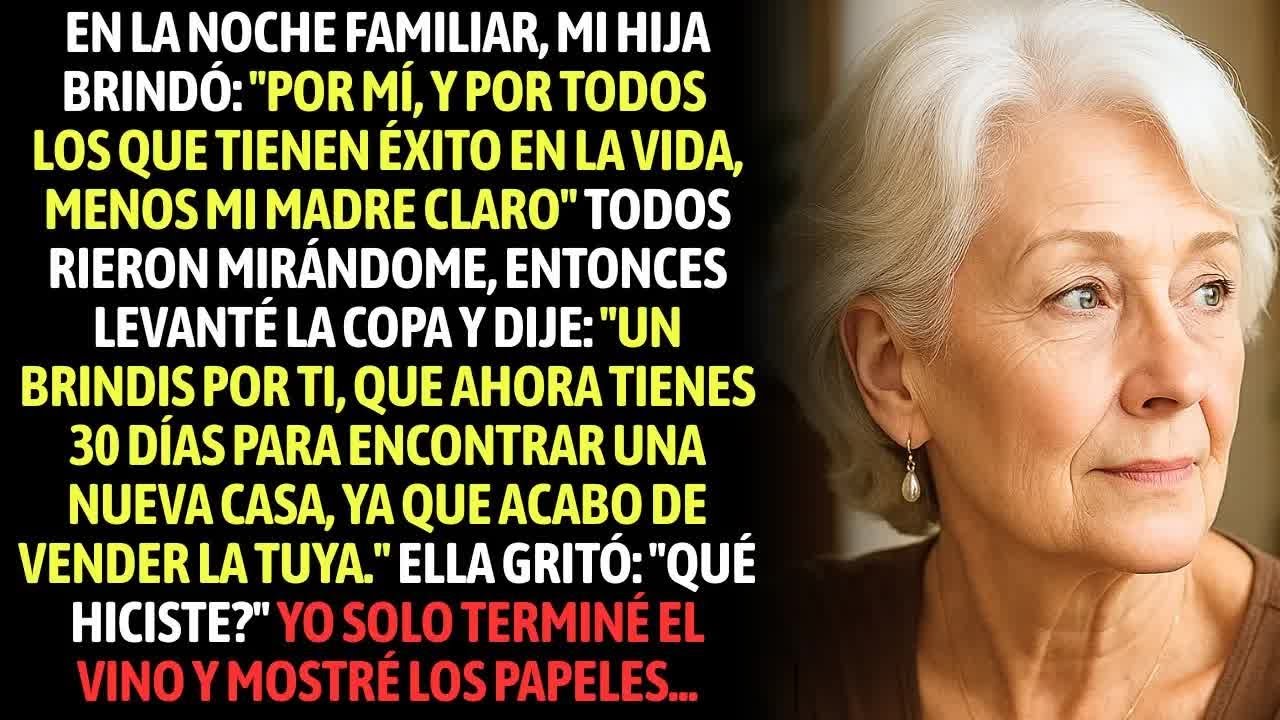 En La Noche Familiar, Mi Hija Brindó： ＂Por Mí, Y Por Todos Los Que Tienen Éxito En La Vida, Meno