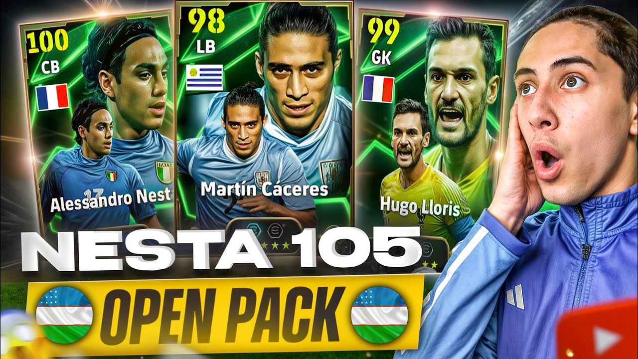 NESTA 105😱🔥 OʻZBEKCHA OPEN PACK & SUAREZ 107 #efootballmobileuzbekistan