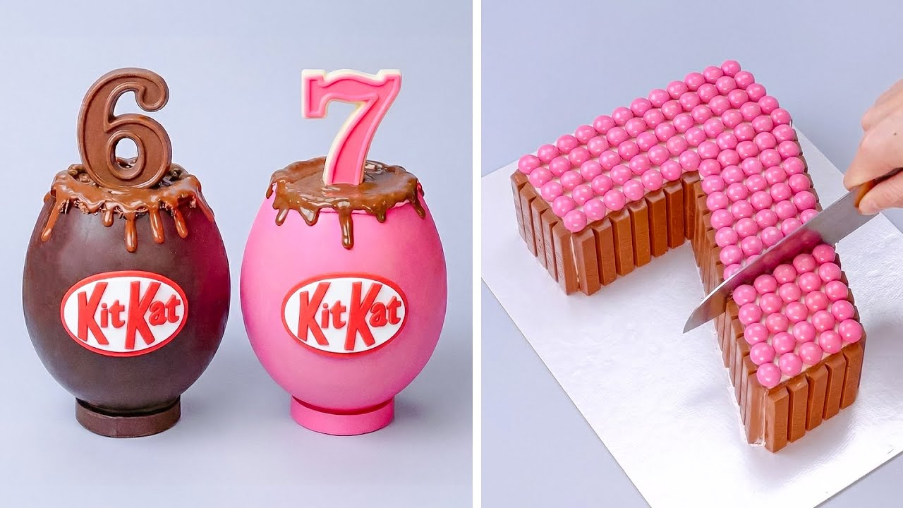 Tantangan Dekorasi Kue Cokelat Merah Muda | Dekorasi kue nomor 67 | Cake Decorating