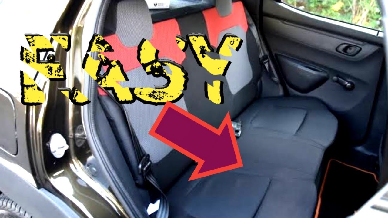 How to remove the back seat of Renault Kwid.