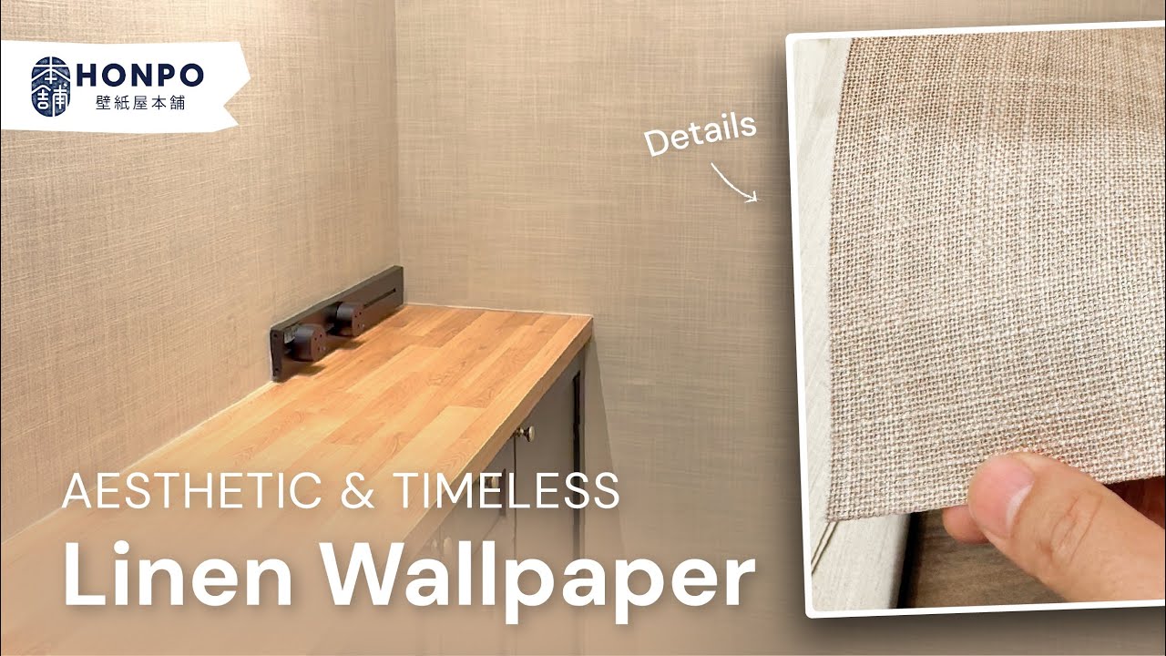 Aesthetic, Cozy, and Timeless Home Decor Tips! Use Linen Fabric Wallpaper from Honpo