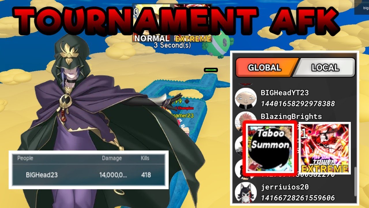 AFK Tournament 14 SEXTILH&Otilde;ES Dmg Easely NO ALL STAR TOWER DEFENSE