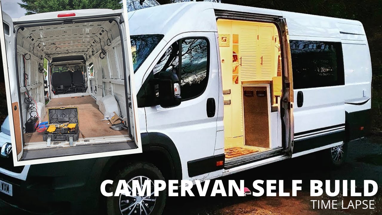 DIY CAMPERVAN CONVERSION (TIME LAPSE) UK VAN TOUR! PEUGEOT BOXER VAN TO CAMPERVAN BUILD 