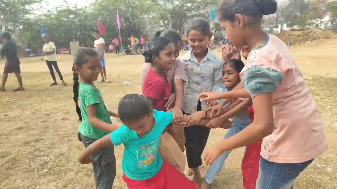 Kabaddi finals for Girls on sports meet.