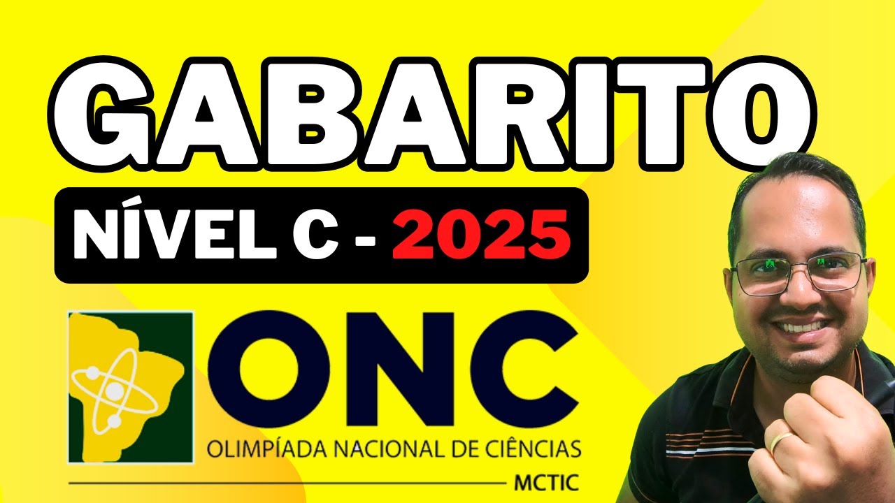 📚 GABARITO COMPLETO | ONC 2025 – NÍVEL C (1º ANO)