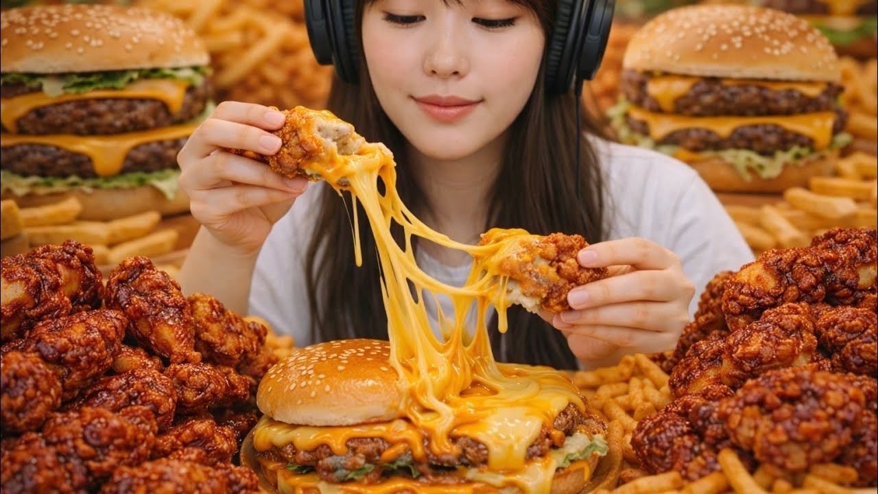 Spicy Food Lover’s Dream 🔥🌶️ | Giant Noodles & Crispy Chicken Mukbang Eating Show