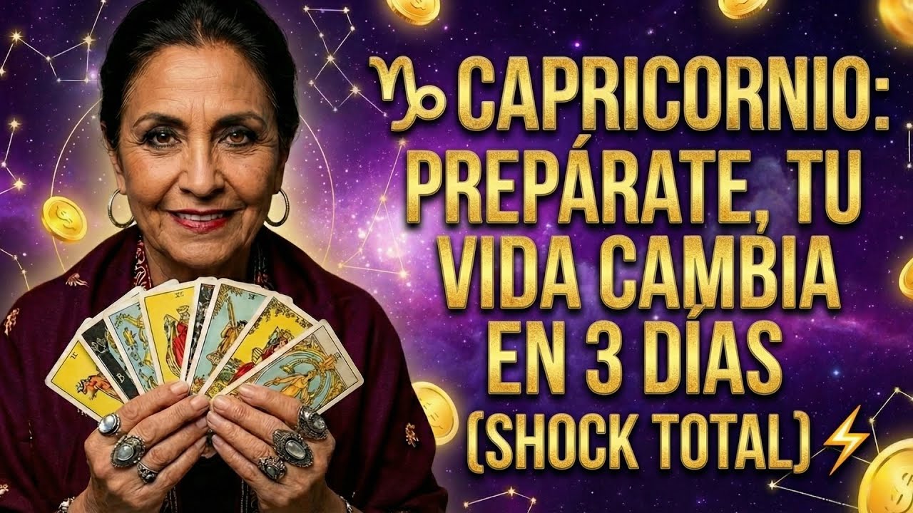 🚨♑ CAPRICORNIO: PREPÁRATE... TU VIDA CAMBIA EN 3 DÍAS 😱 (SHOCK TOTAL) ⚡