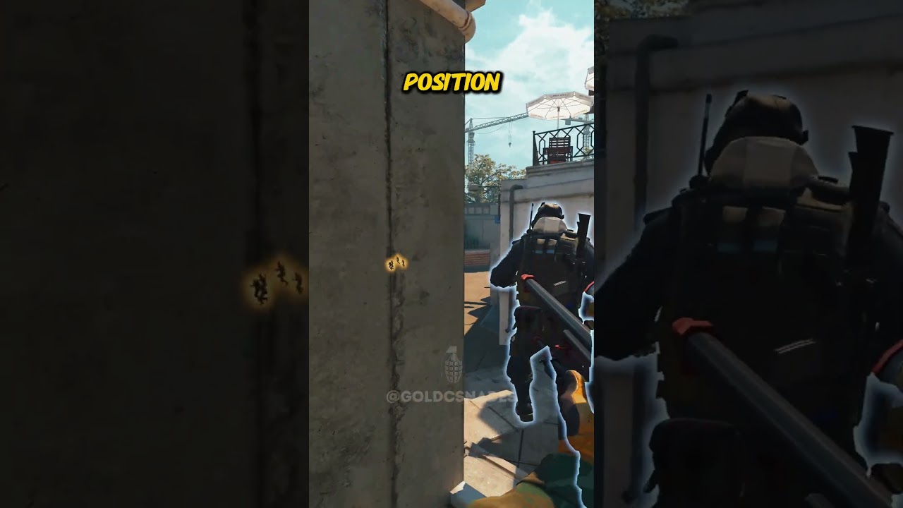 WALLBANG FROM SPAWN ON OVERPASS #shorts #cs2