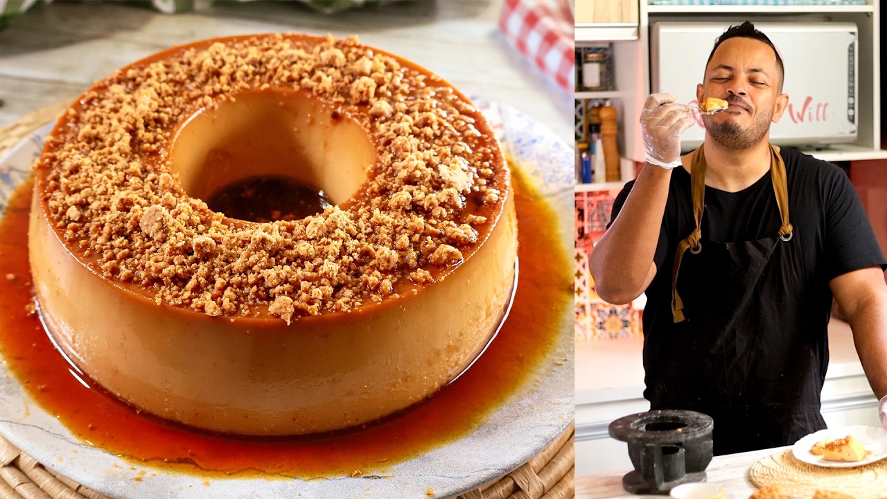COMO FAZER PUDIM DE DOCE DE LEITE COM PAÇOCA CREMOSÃO E QUE DERRETE NA BOCA