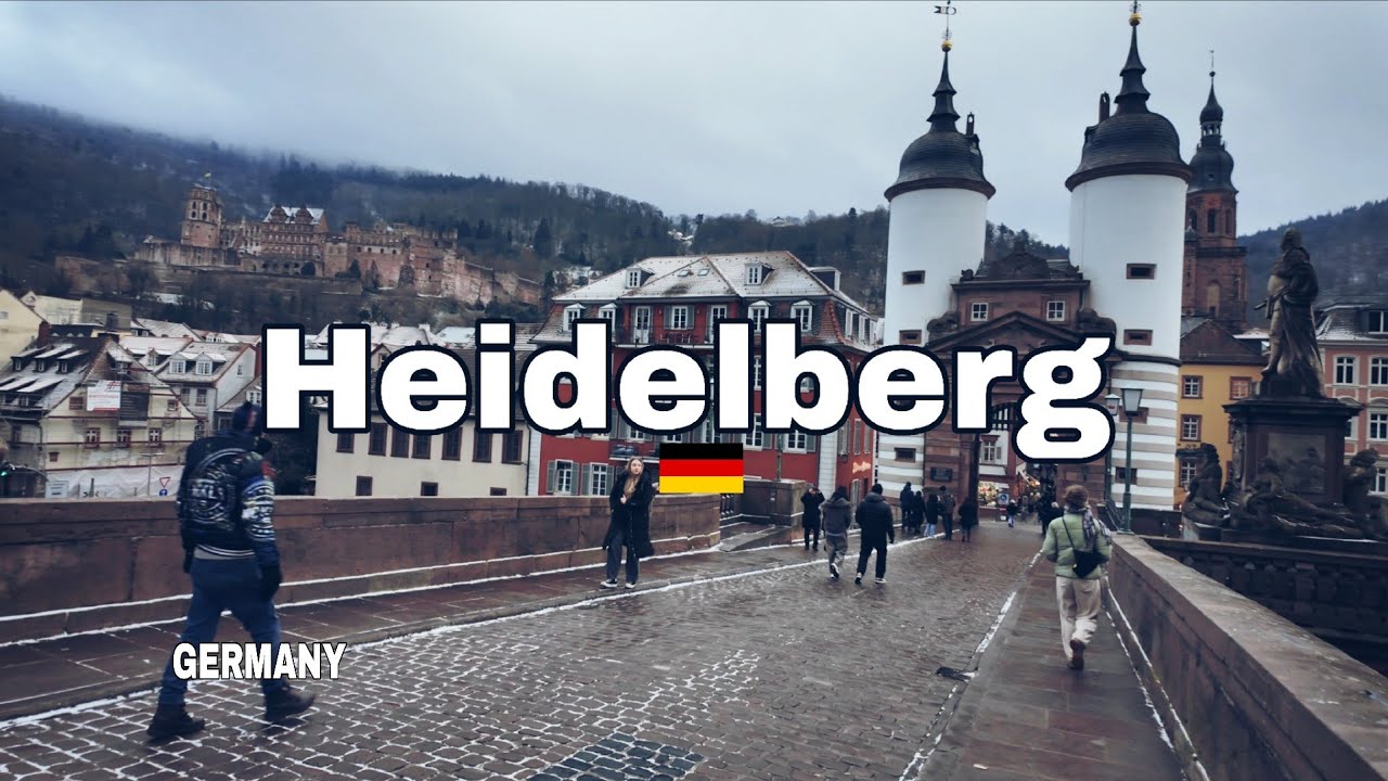 Heidelberg Germany Walking Tour | Exploring the Historic City on the Neckar River | 4K 60fps