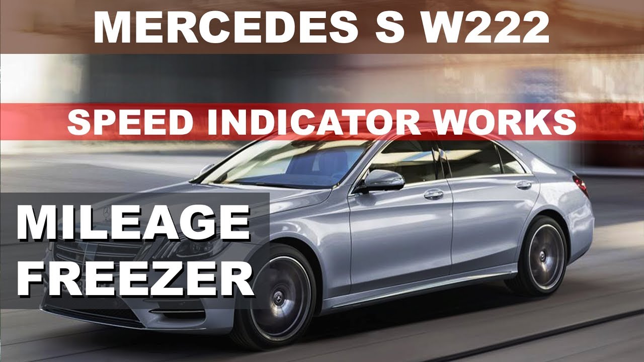 MERCEDES S W222 AMG Facelift steering wheel - odometer Mileage Correction Tool 2019