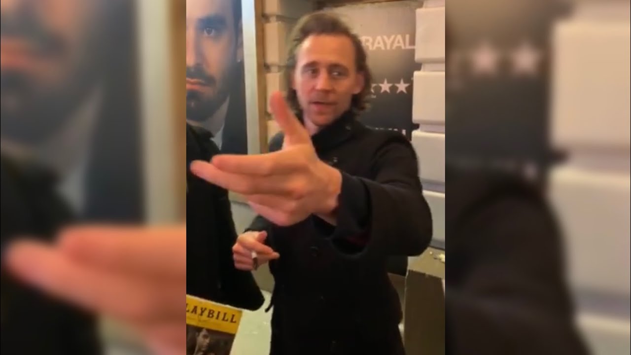 My friend met Tom Hiddleston at the Stage Door of Betrayal on Broadway Yesterday