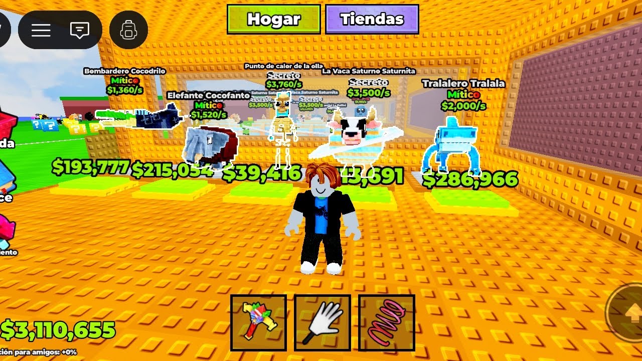 Regalando brainrot  y disfrutando el juego -LUCKY BLOCK #gaming #roblox 