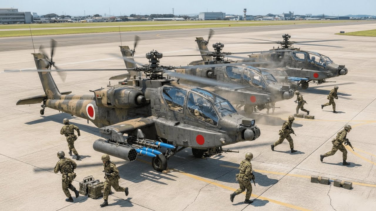 US-Japan Test New AH-64 Helicopter with Special Ammunition That Shocks the World