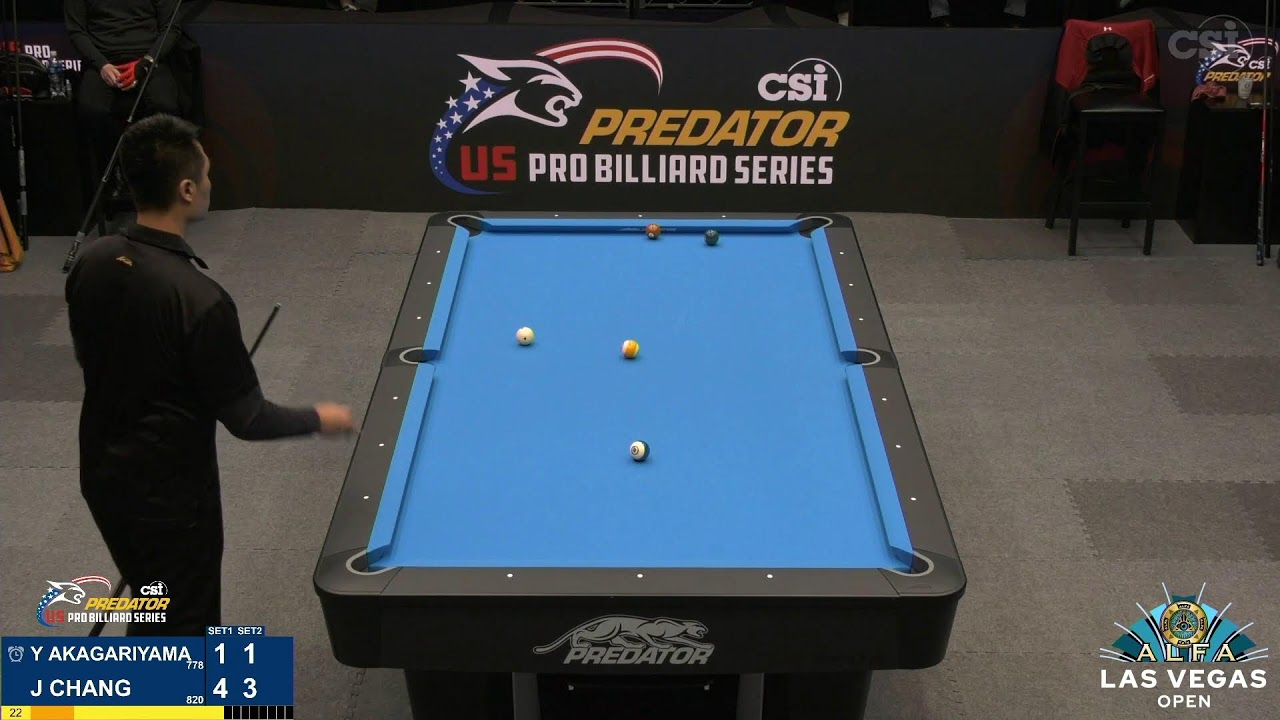10-BALL ▸ Y. AKAGARIYAMA vs J. CHANG▸ 2022 Alfa Las Vegas Open