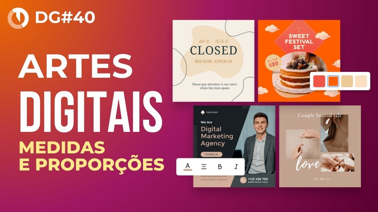 📱Como criar artes digitais para redes sociais e sites do jeito certo