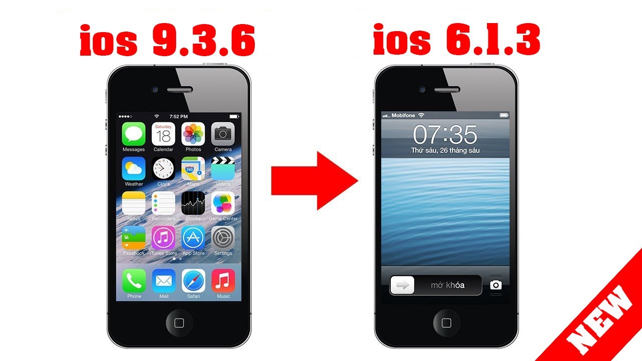 Iphone 4s Hạ ios từ 9.3.6 về 6.1.3