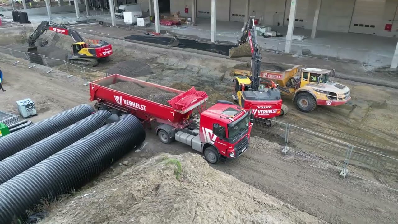 Grondwerken voor Vanheede Environmental Group in Roeselare