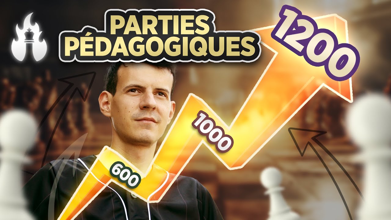 Spécial débutant aux échecs - Progressez de 600 à 1200 Elo !!