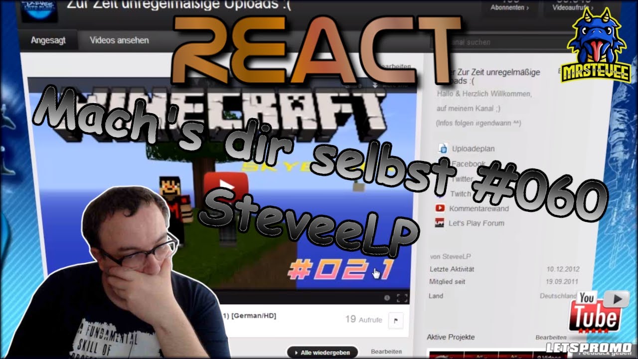 [REACT] Mach's dir selbst #060 - SteveeLP | MrStevee