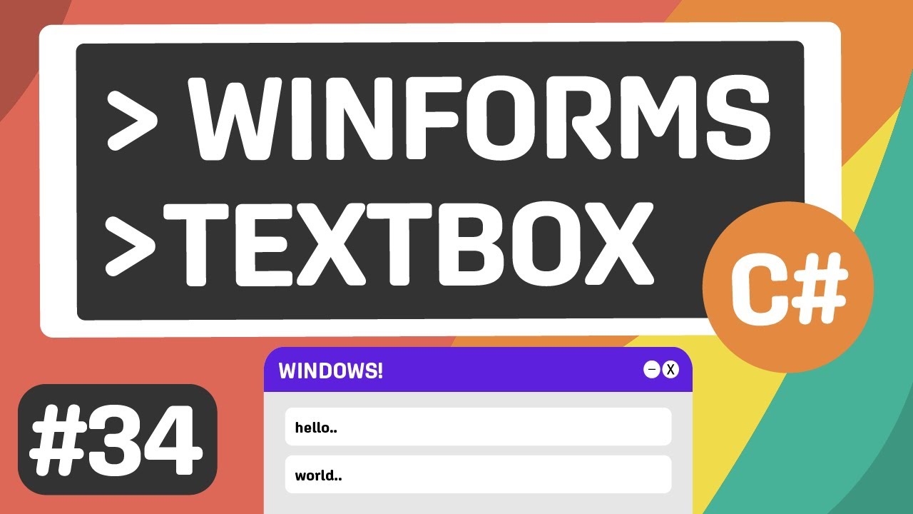 Learn C# - Textbox - Episode #34