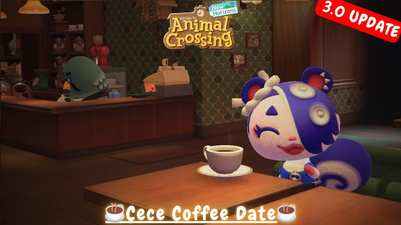 ACNH 3.0 UPDATE ~ CeCe Coffee Date (No Commentary)