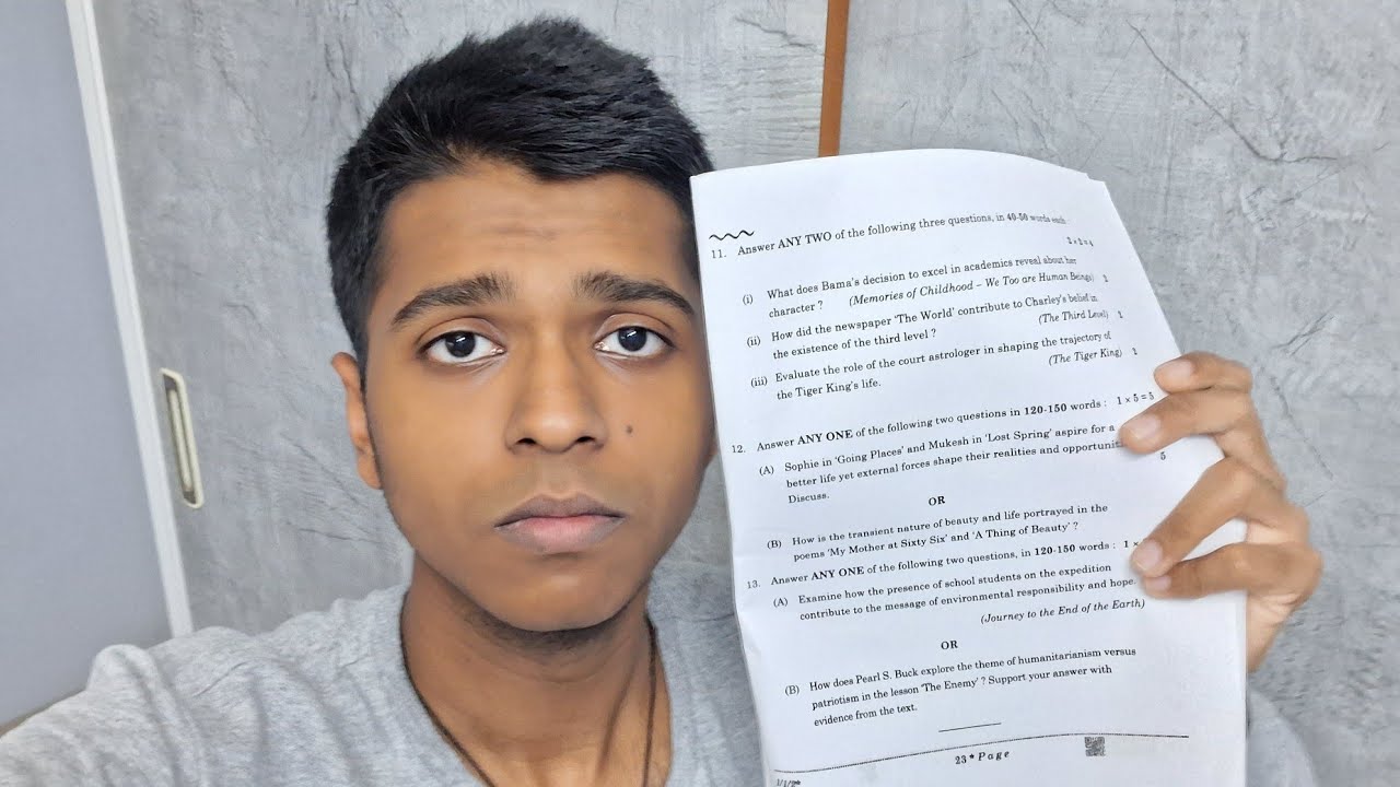 My english class 12 board paper review