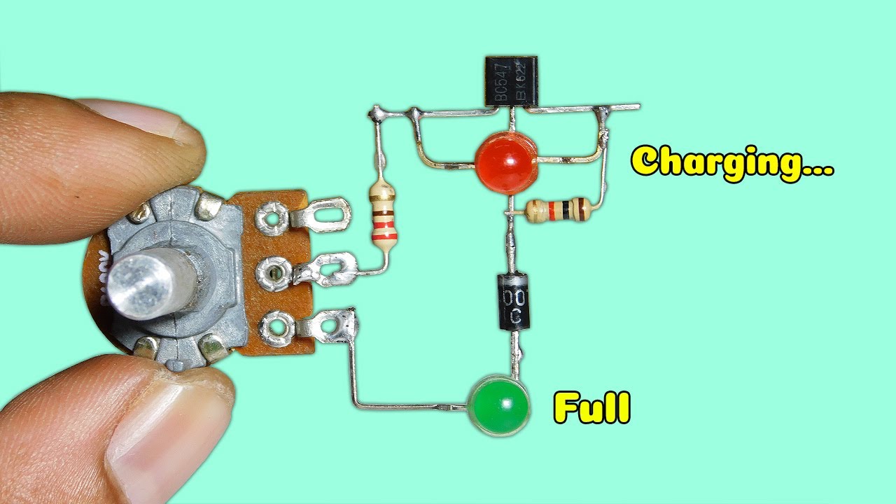 3.7v Li-ion Battery Charger With Low & Full Level Indicator