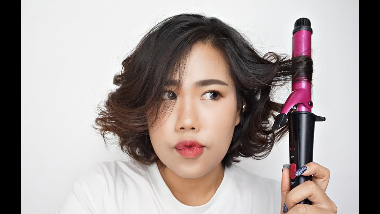 ม้วนผมลอนแบบยุ่งๆ สไตล์สาวผมสั้น