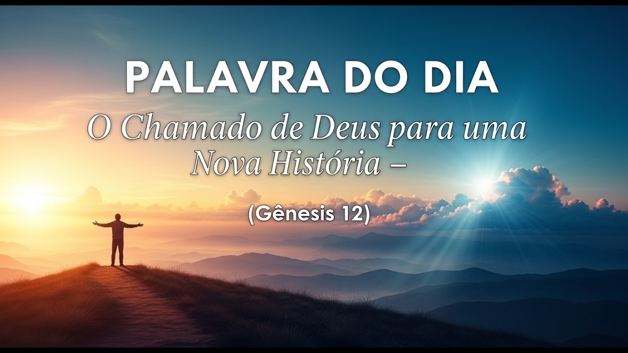 Palavra de Deus Hoje - O Chamado de Deus para uma Nova História! 🌏🙏 (Gênesis 12)
