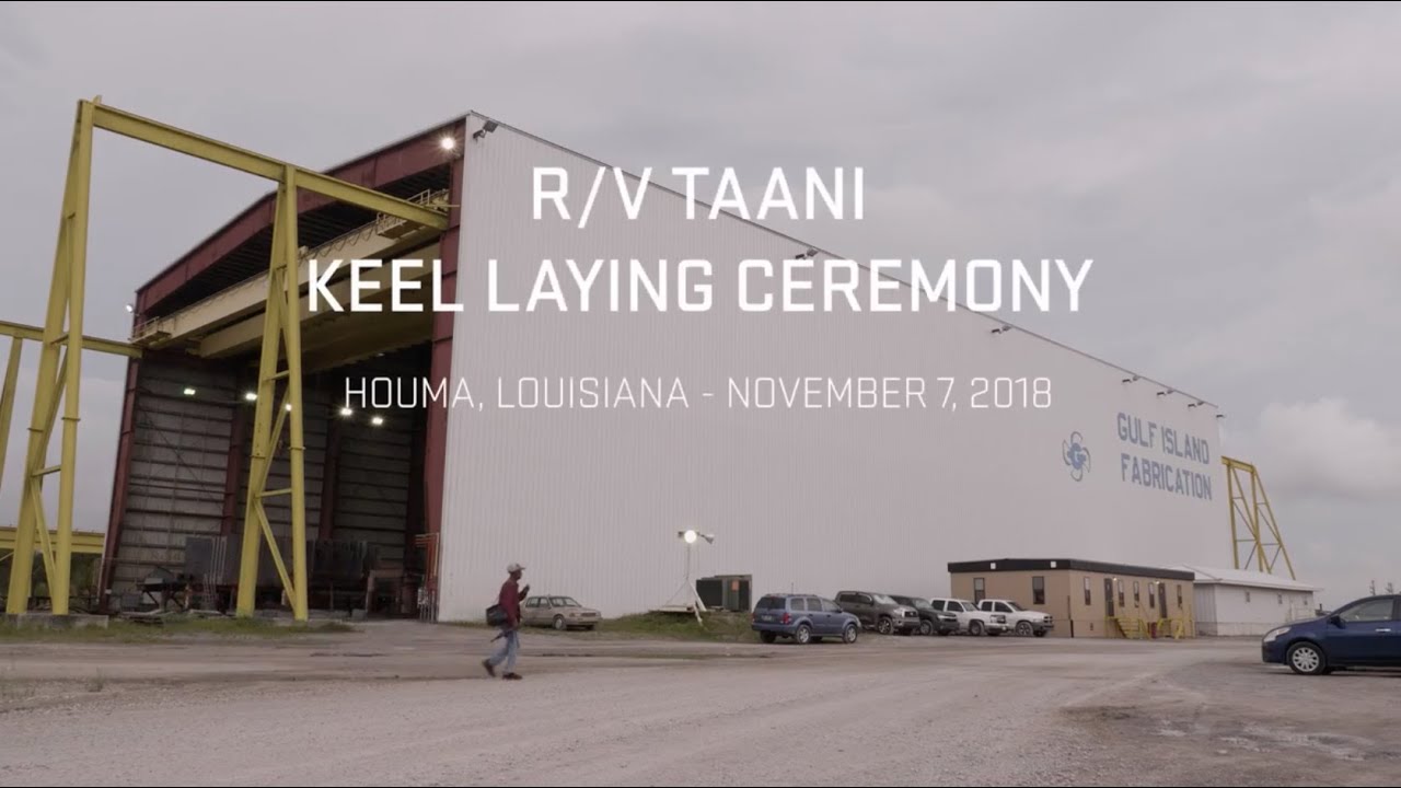 R/V Taani Keel Laying Ceremony