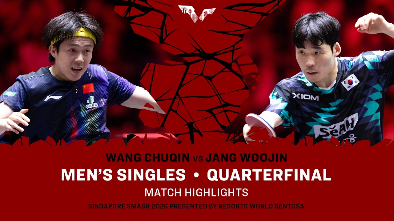 Wang Chuqin vs Jang Woojin | MS QF | #WTTSingapore2026