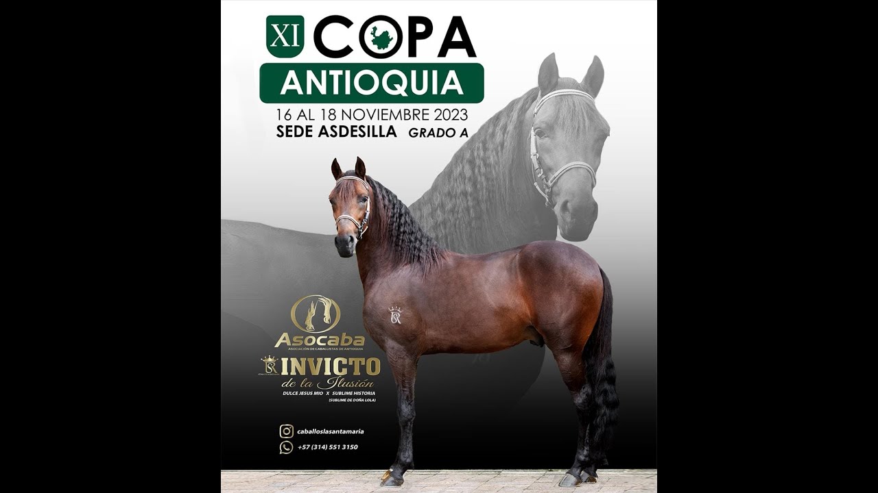 XI EXPOSICIÓN EQUINA GRADO A COPA ANTIOQUIA ASOCABA 2023 - DIA 1 - TROTE Y GALOPE.