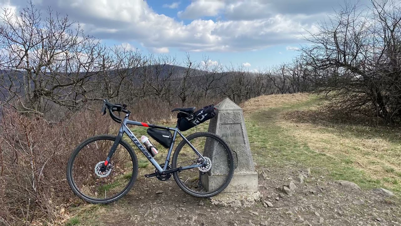 Downhill with Gravel Bike (Stevens Tabor)