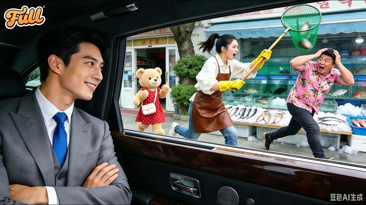 CEO Ill 20 Years Never Smiled!Till Saw Rural Girl Chase Kid's Money Thief With Fishing Net!Laughing!