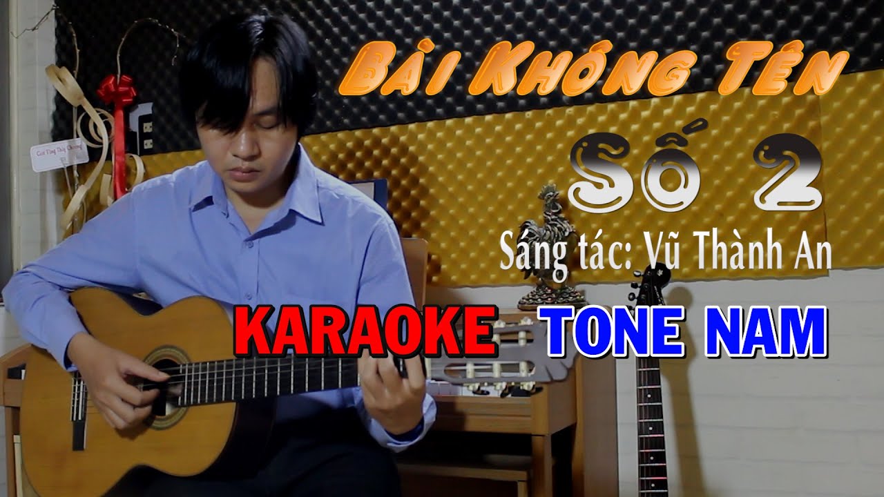 Bài Không Tên Số 2 - Tone Nam - Beat guitar - Karaoke NBC