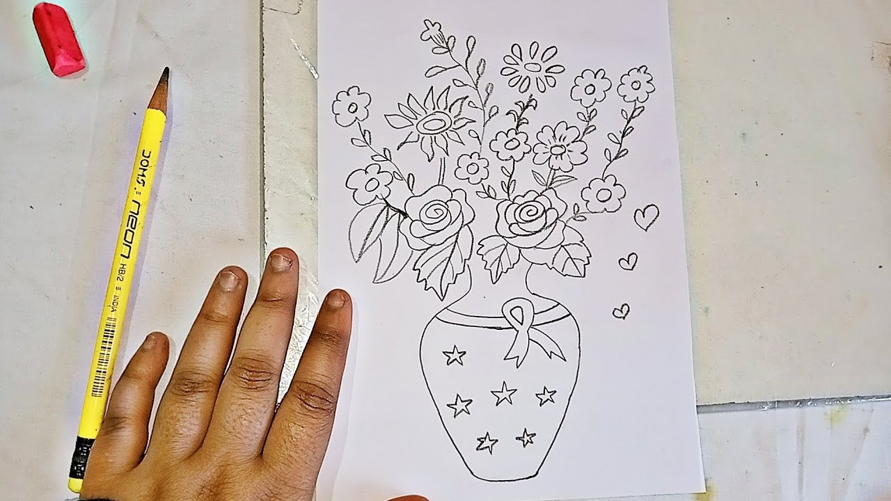 Drawing flower
